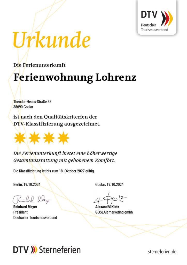 Ferienwohnung Lohrenz Гослар Экстерьер фото